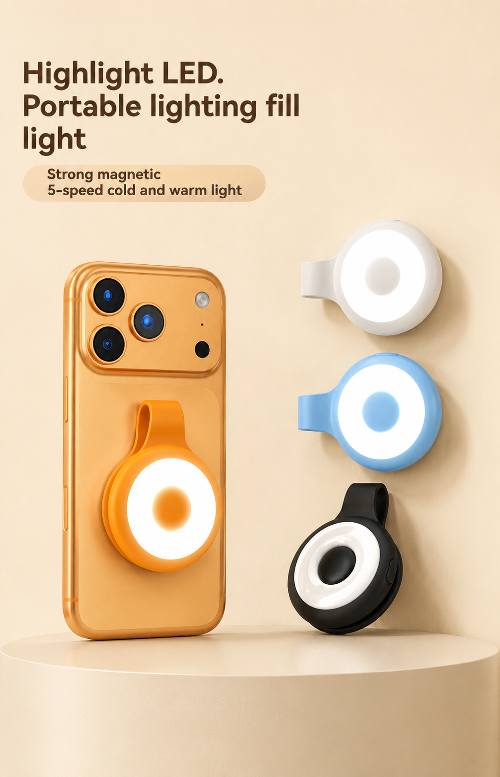 LumiSnap™ Magnetic Selfie Light