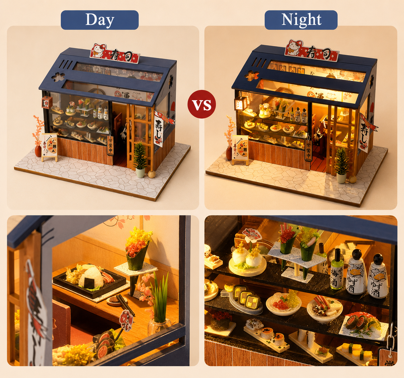 Wooden DreamNest™ DIY Miniature House