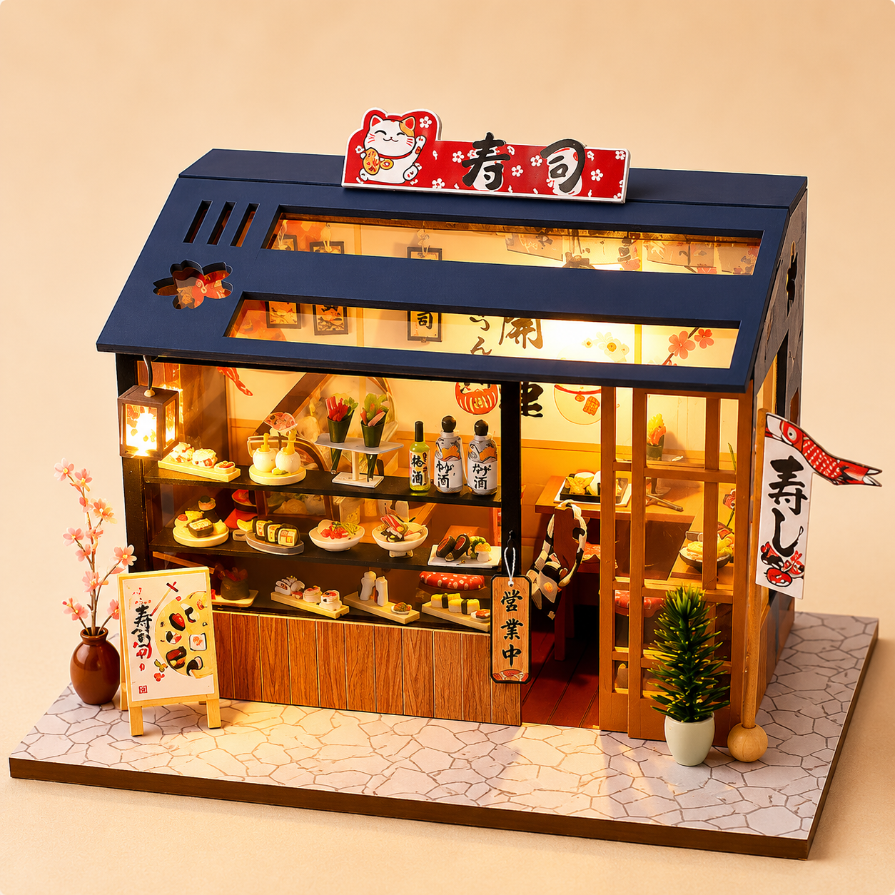 Wooden DreamNest™ DIY Miniature House