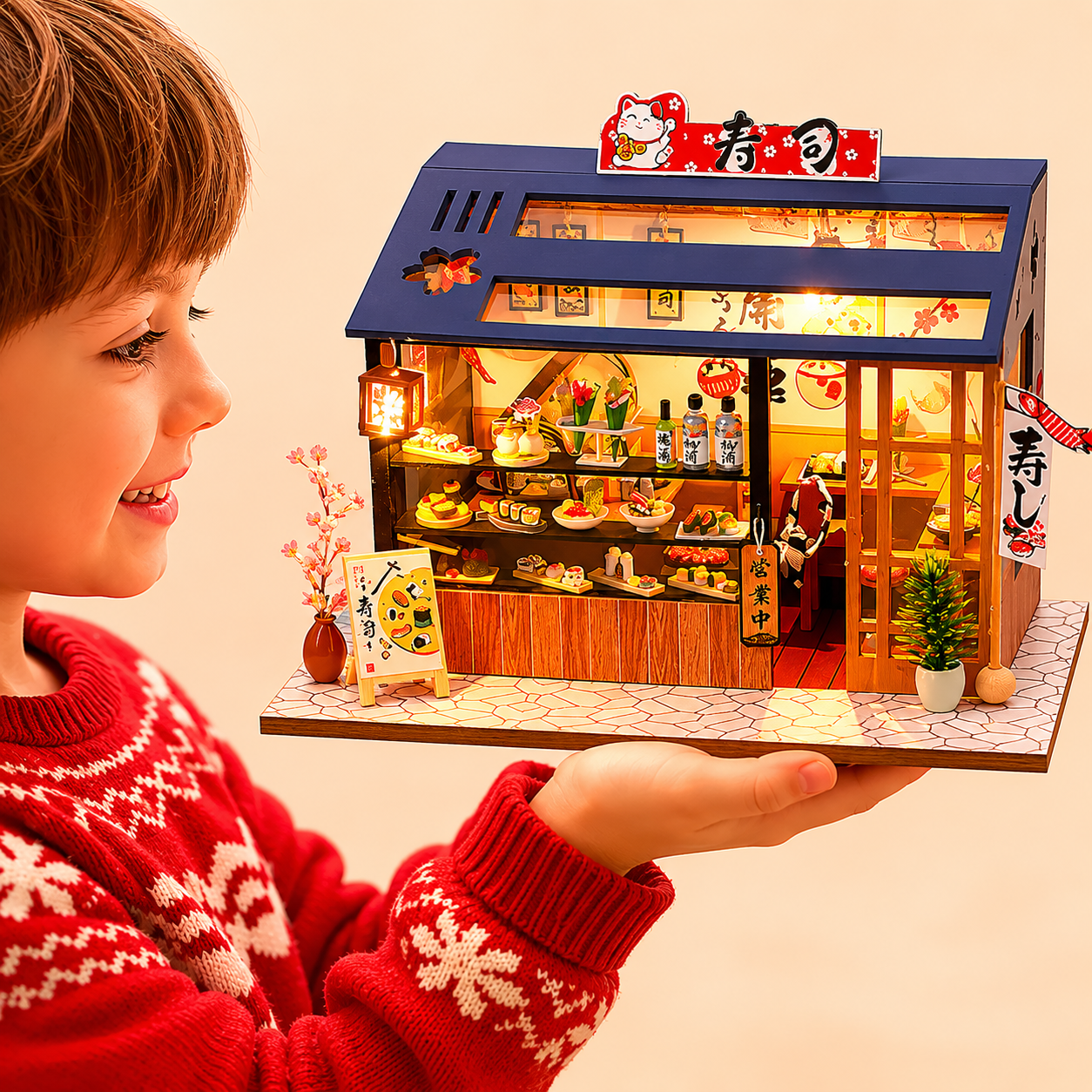 Wooden DreamNest™ DIY Miniature House