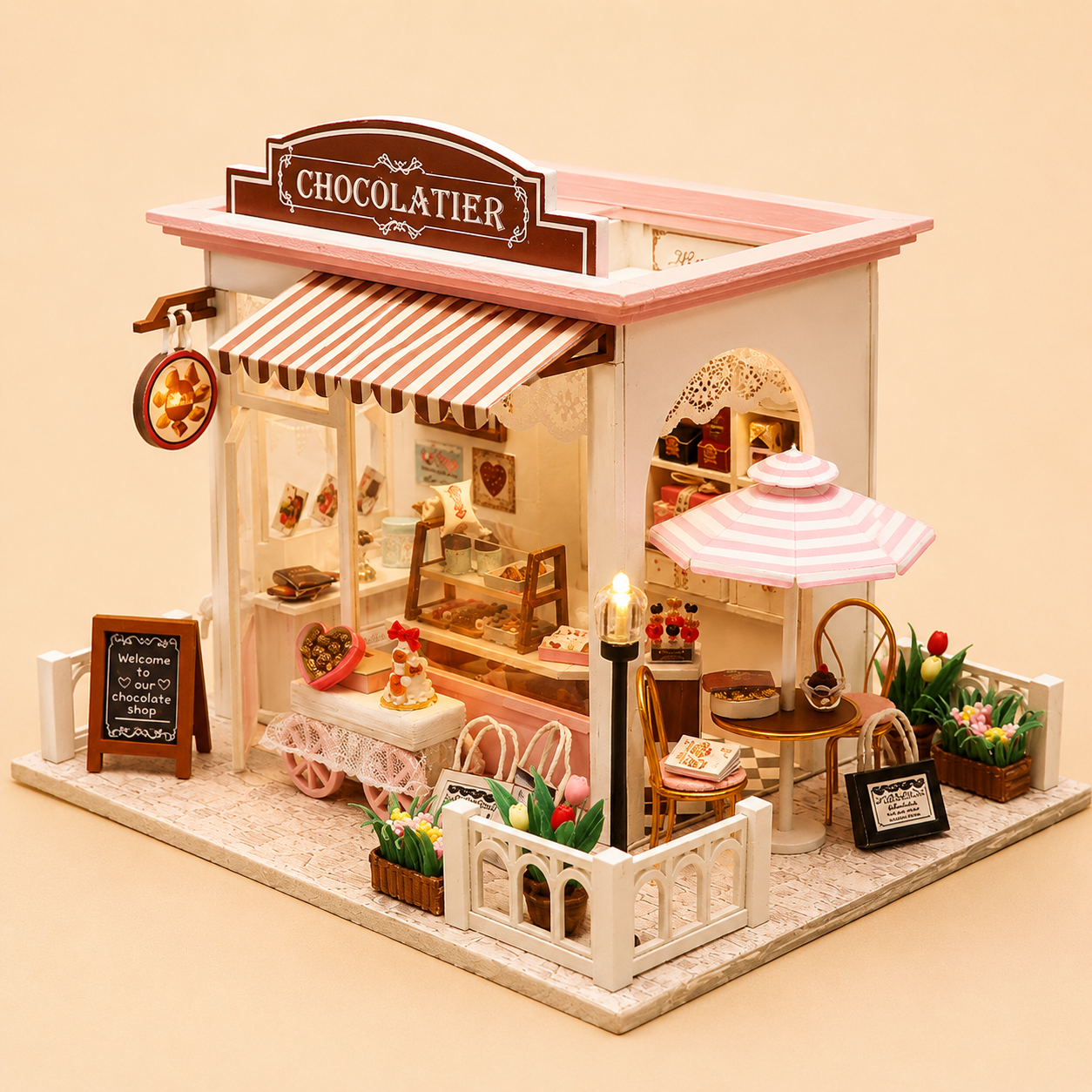 Wooden DreamNest™ DIY Miniature House