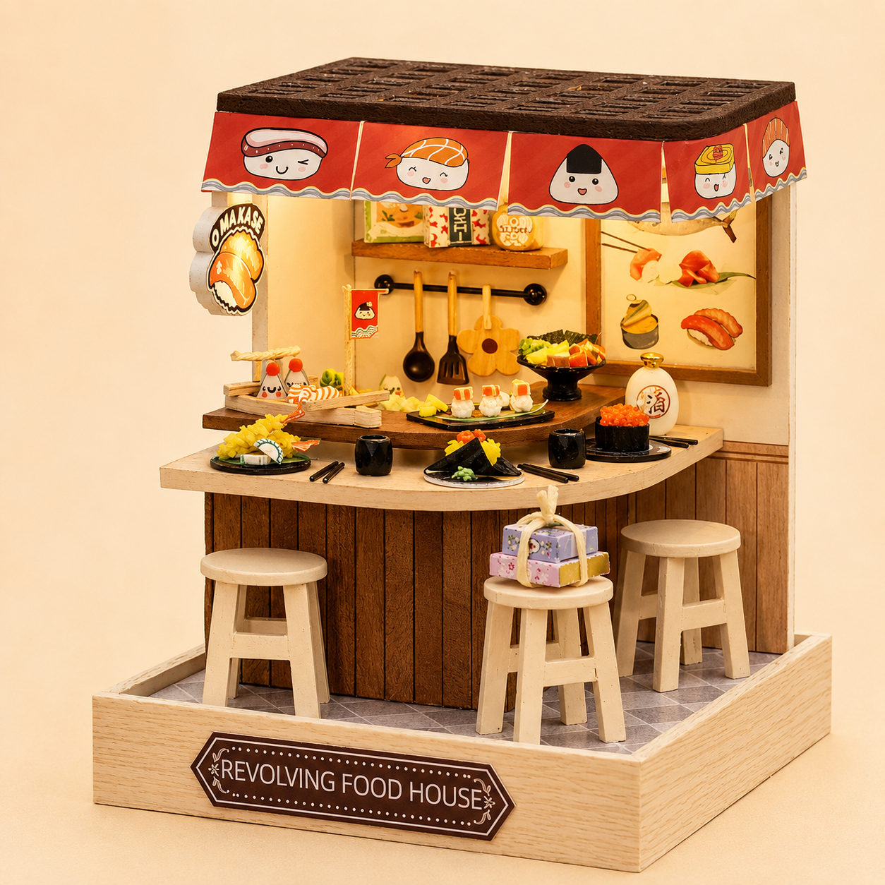 Wooden DreamNest™ DIY Miniature House