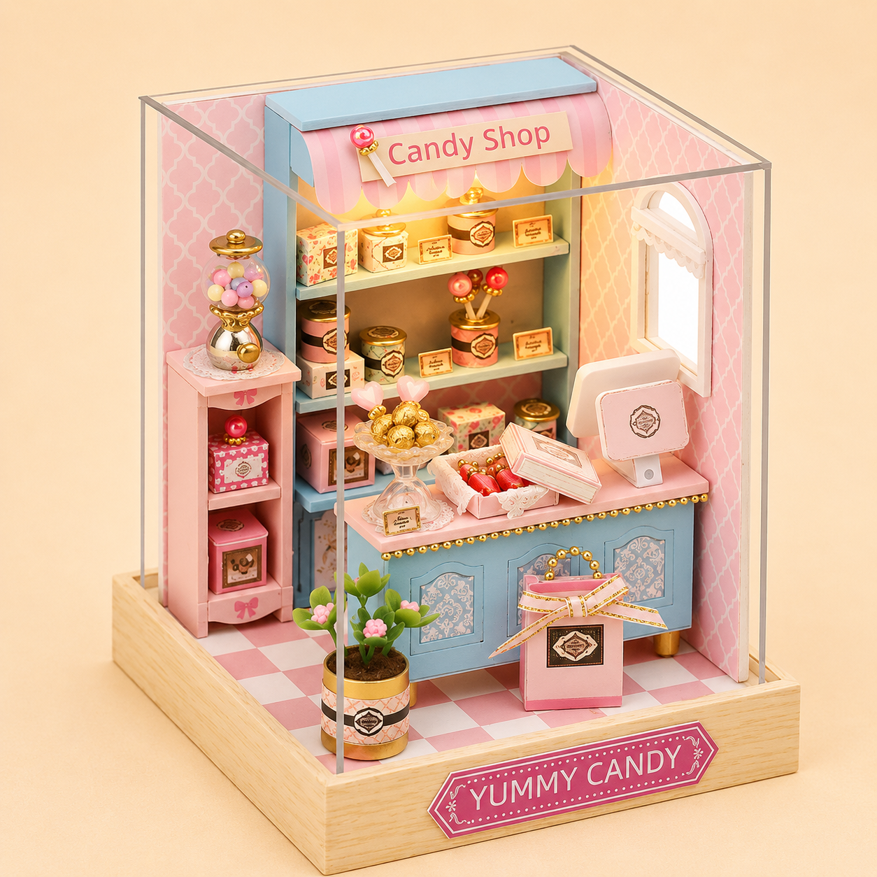 Wooden DreamNest™ DIY Miniature House