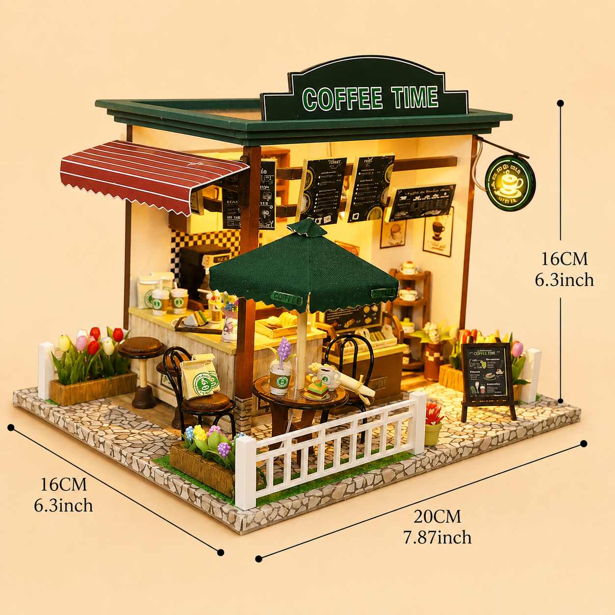 Wooden DreamNest™ DIY Miniature House