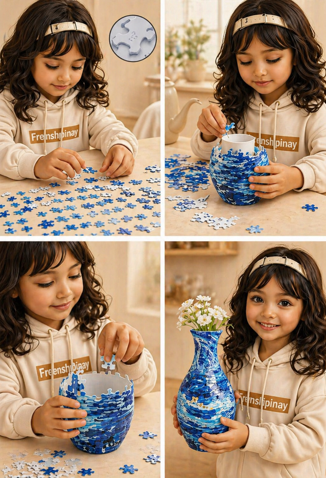 3D Puzzle Vase – A Gift That Blooms Forever