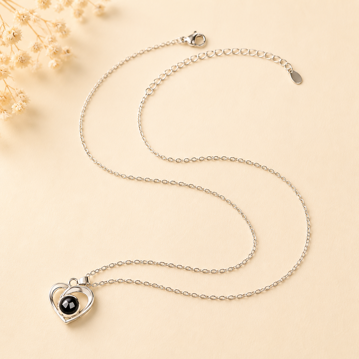 Personalized Projection Necklace – Hidden Photo Memory Pendant