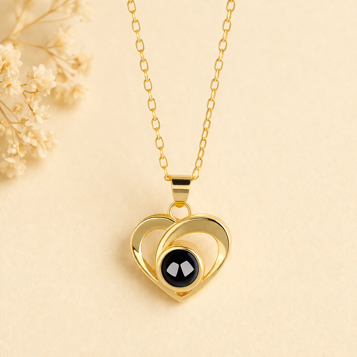 Personalized Projection Necklace – Hidden Photo Memory Pendant