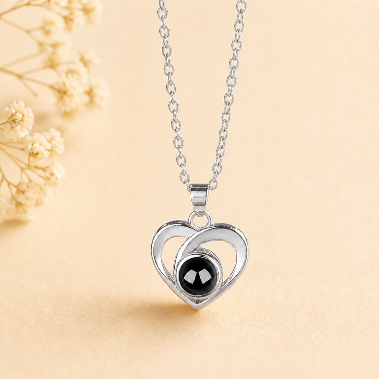 Personalized Projection Necklace – Hidden Photo Memory Pendant