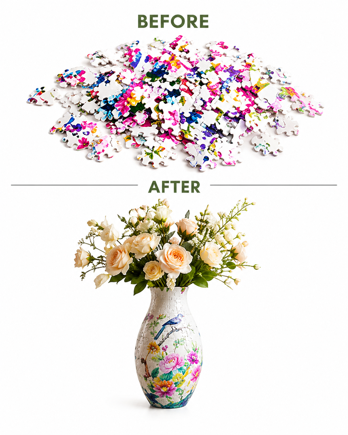 3D Puzzle Vase – A Gift That Blooms Forever