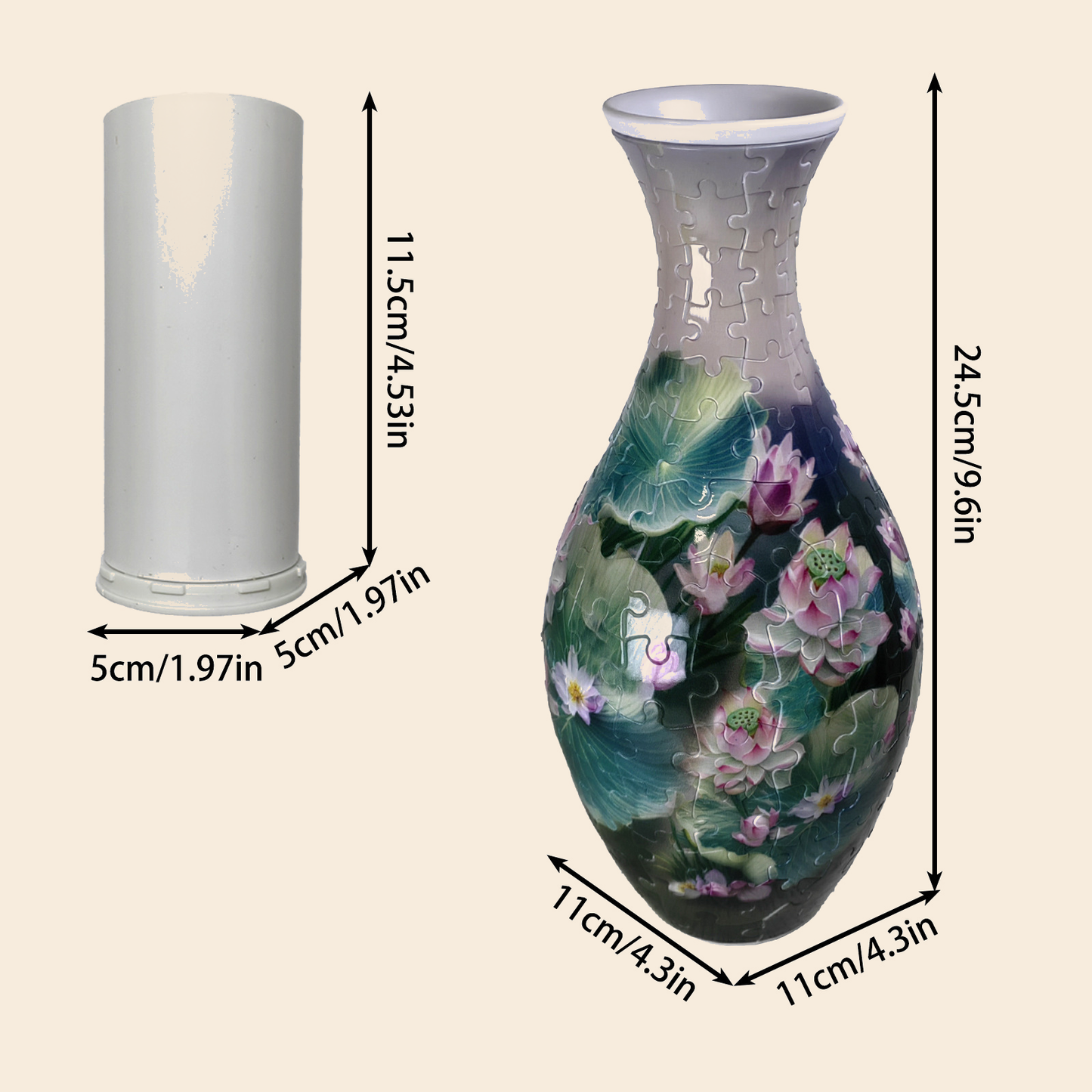 3D Puzzle Vase – A Gift That Blooms Forever