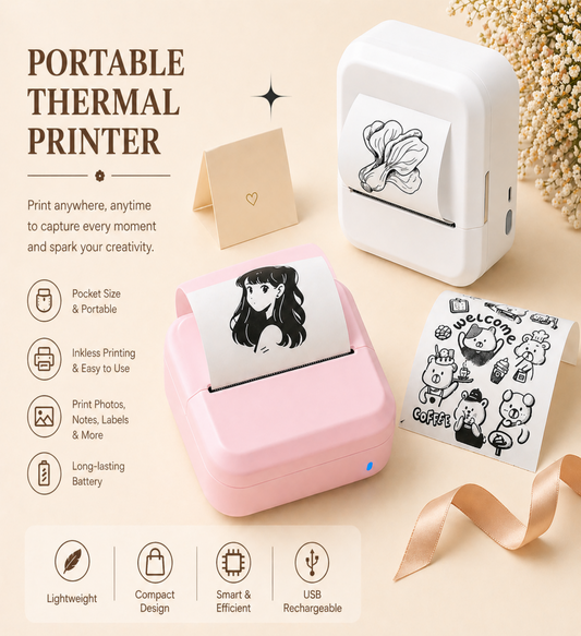 Portable Mini Printer – Print Your Moments, Anywhere